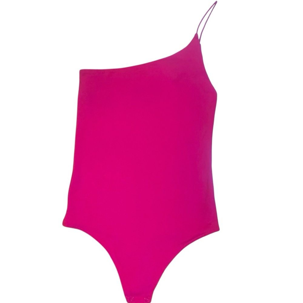 NWOT Aritzia - Babaton - Contour - One Shoulder Bodysuit - Hot Pink - Size XS